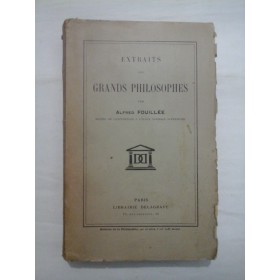 GRANDS PHILOSOPHES - ALFRED FOUILLEE